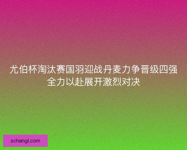 尤伯杯淘汰赛国羽迎战丹麦力争晋级四强全力以赴展开激烈对决